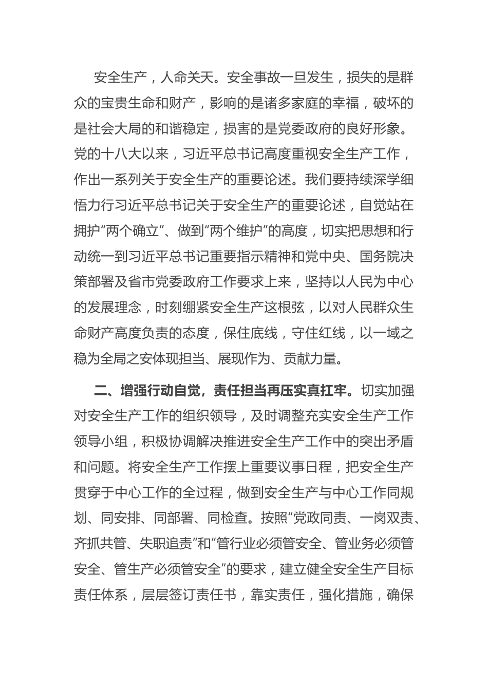 2024年理论学习中心组专题研讨发言材料（安全生产）.docx_第2页