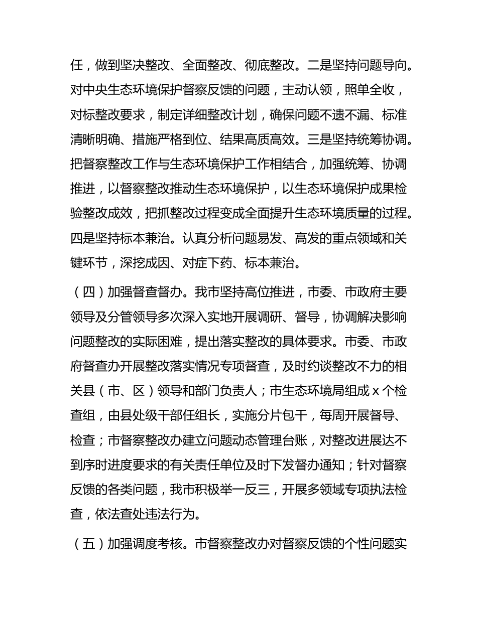 生态环境保护督察整改落实情况报告（市）.docx_第3页