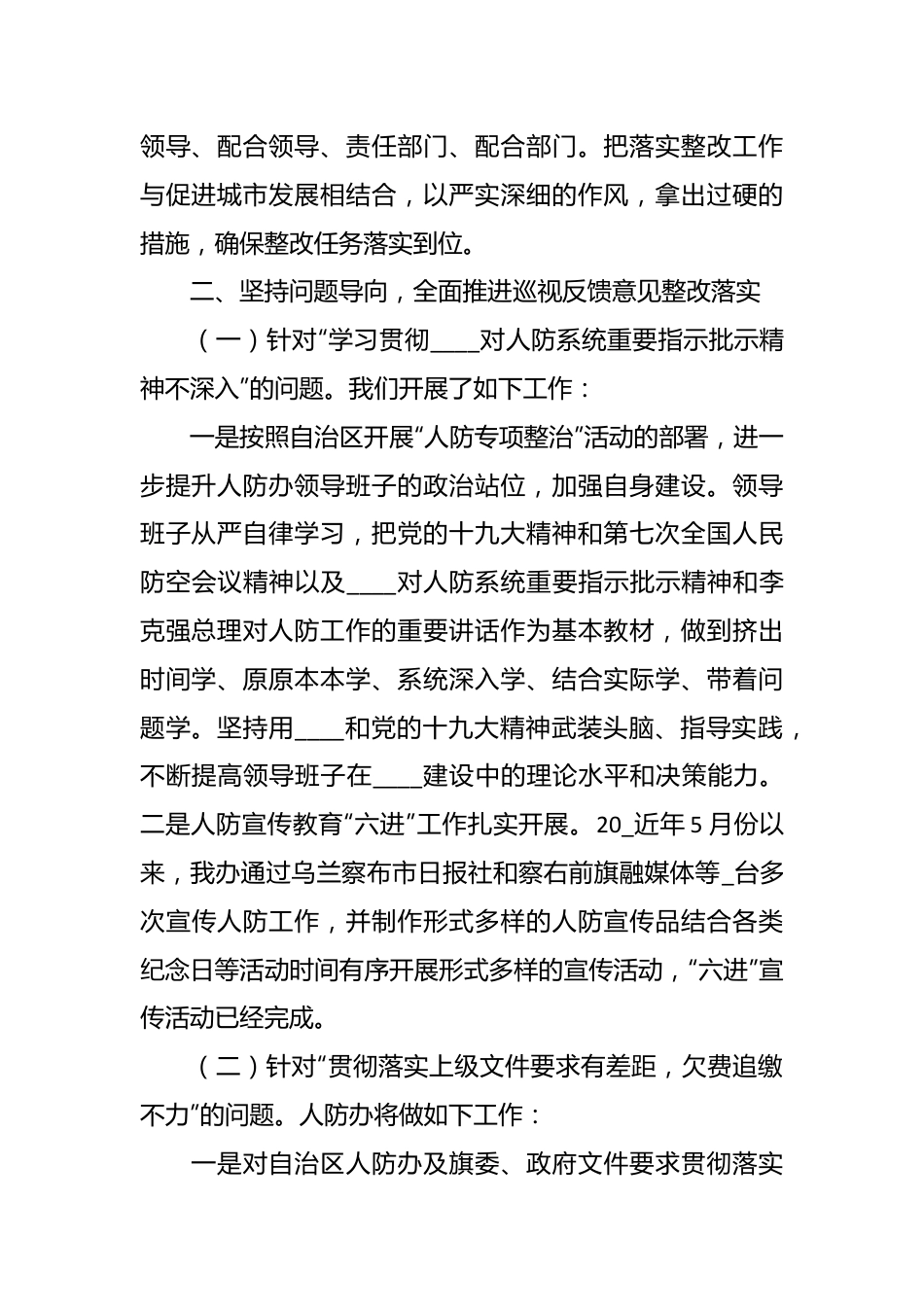 防空办专项巡察反馈意见整改情况报告.docx_第3页