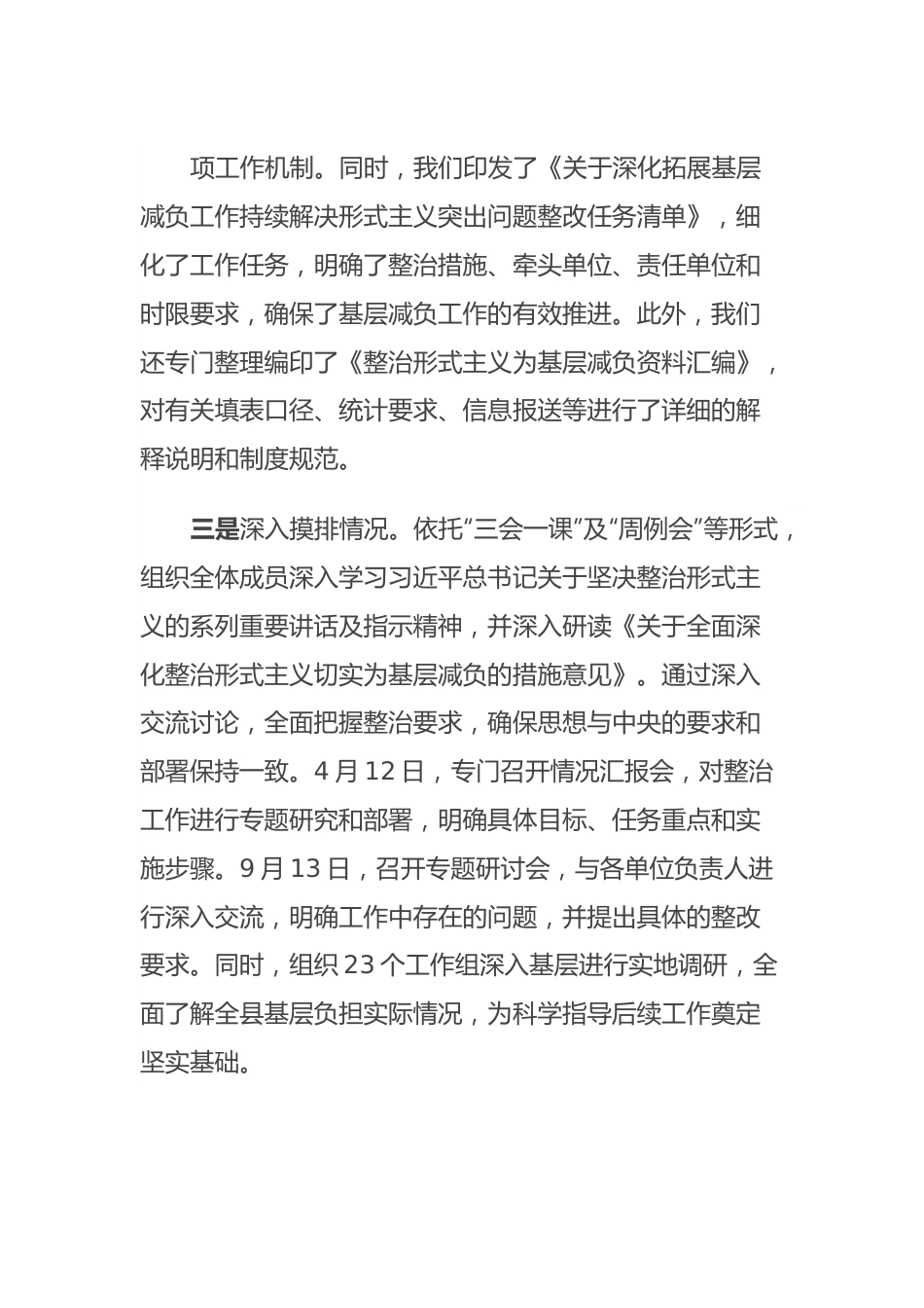 2023年度为基层减负工作报告.docx_第3页