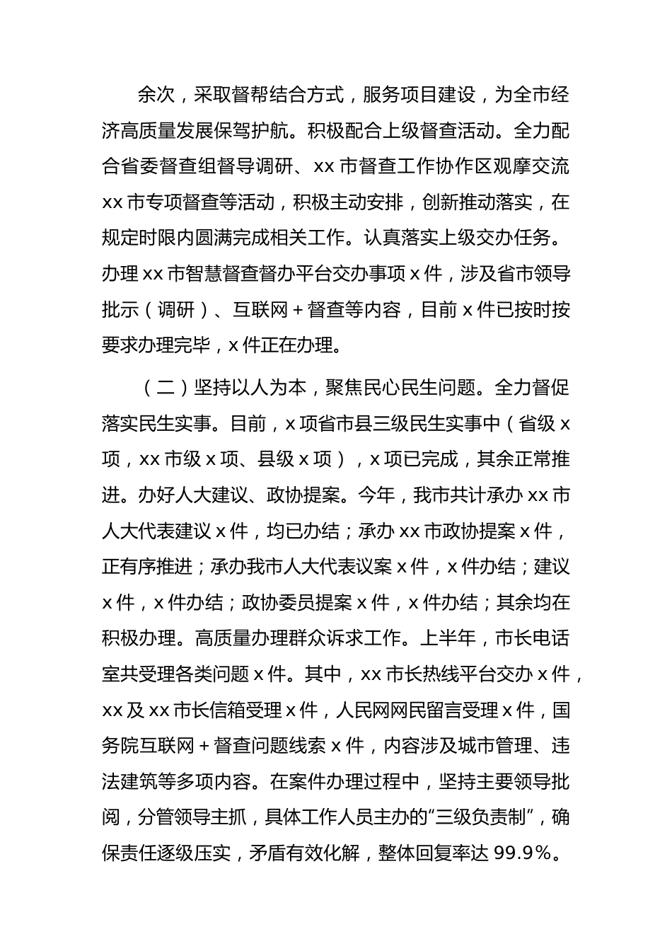 督查局2023年上半年工作总结及下半年工作谋划.docx_第2页