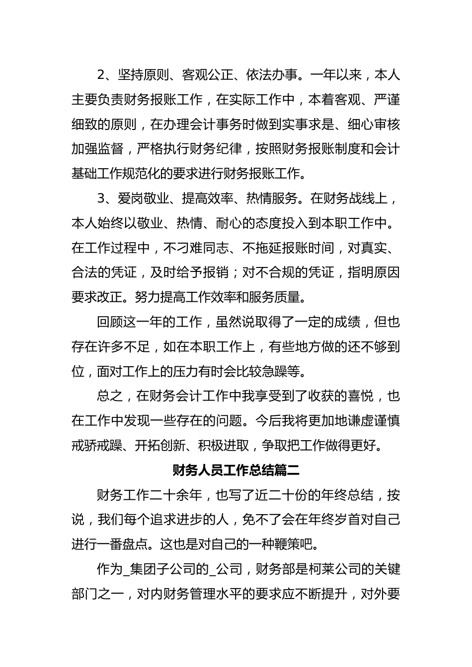 (2篇)财务人员工作总结.docx_第2页