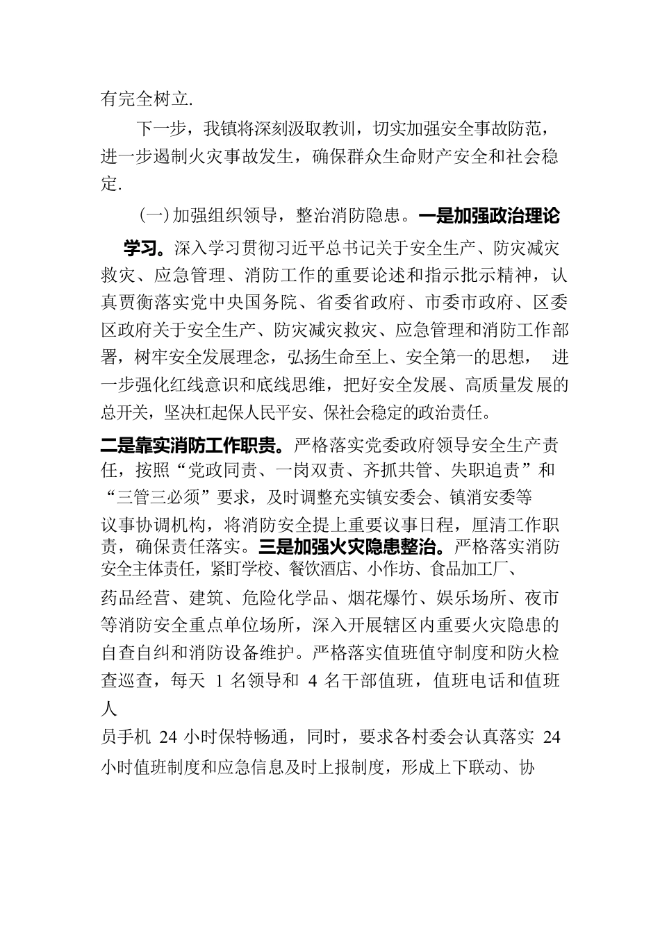 乡镇消防安全工作汇报.docx_第2页