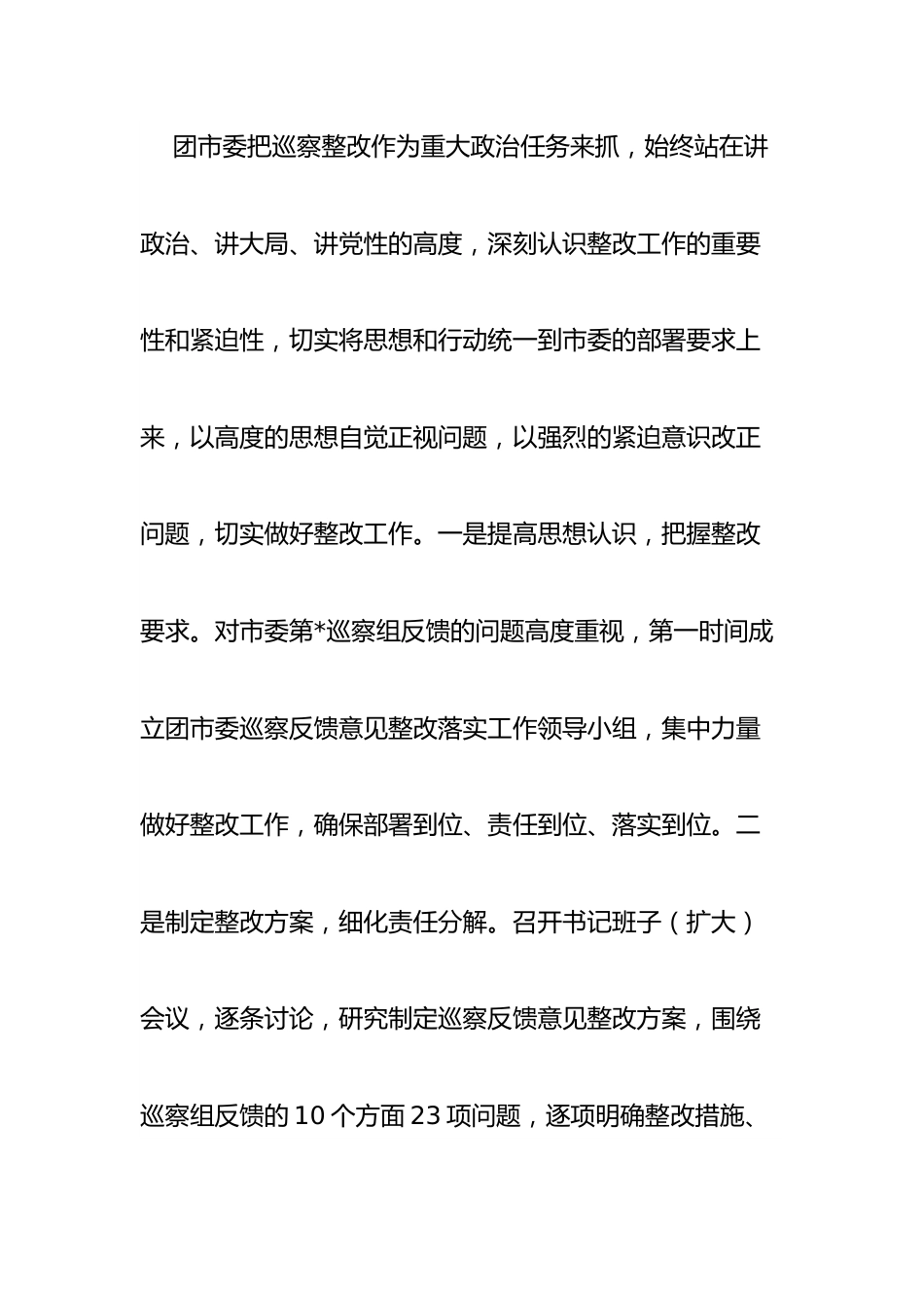 团市委关于巡察整改进展情况的报告.docx_第2页