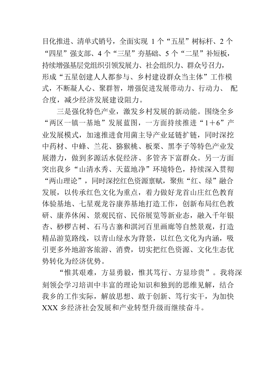 乡党委副书记、乡长乡村振兴专题培训班心得体会.docx_第3页