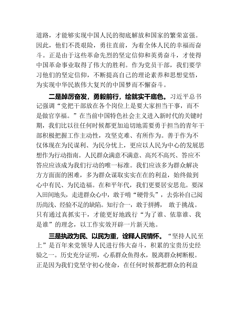 主题教育读书班研讨感悟：绘就实干底色 诠释人民情怀.docx_第2页