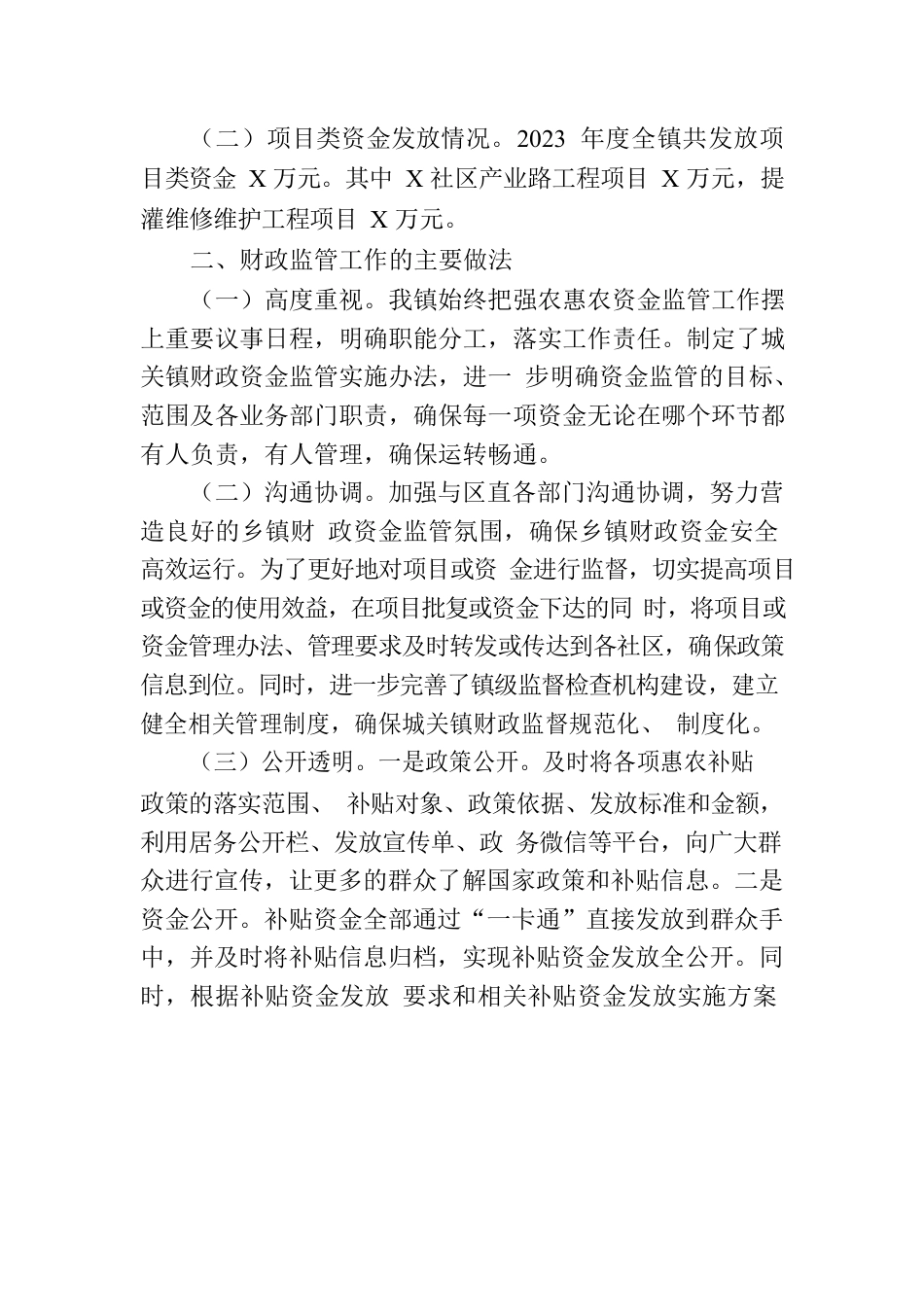 财政资金监管工作自查报告.docx_第2页