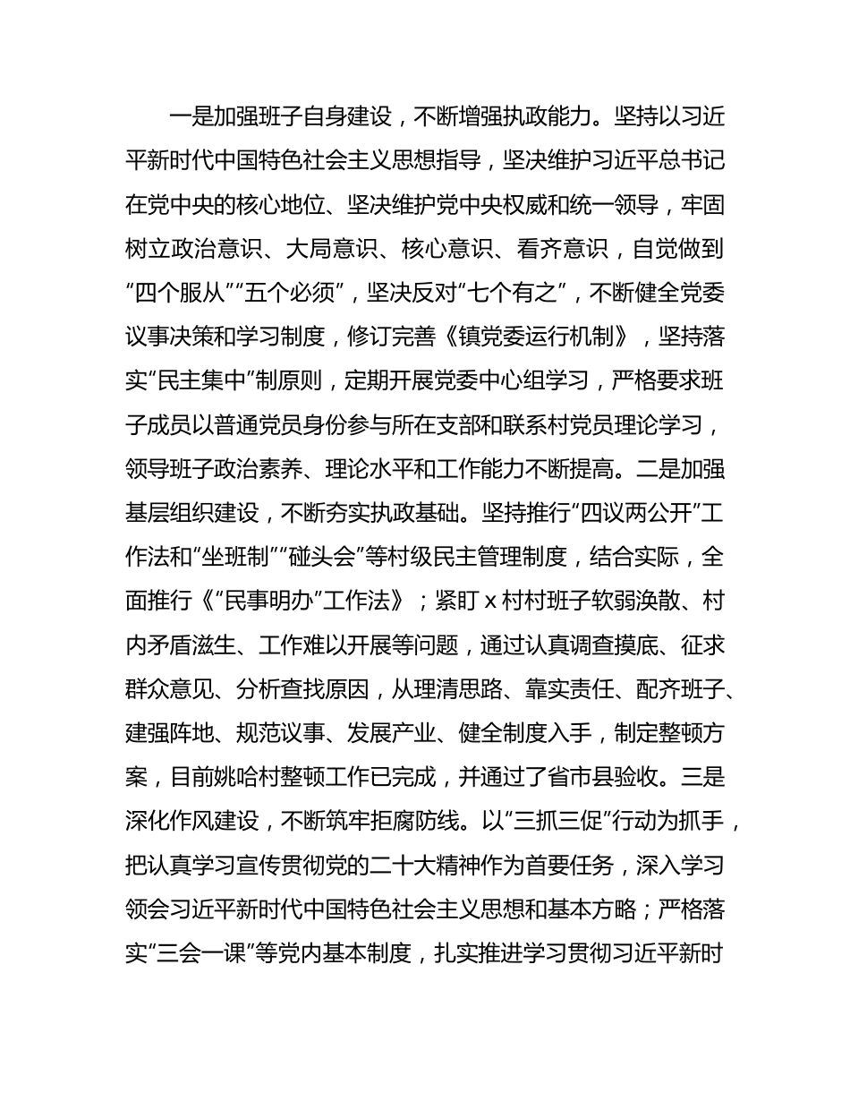 乡镇2023年党风廉政建设主体责任落实情况报告（2900字总结）.docx_第3页