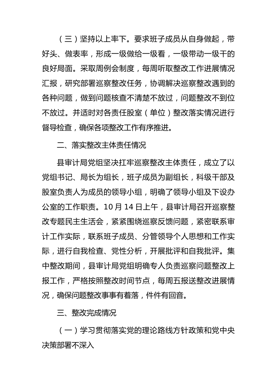 县审计系统巡察整改情况报告（1万字总结）.docx_第2页