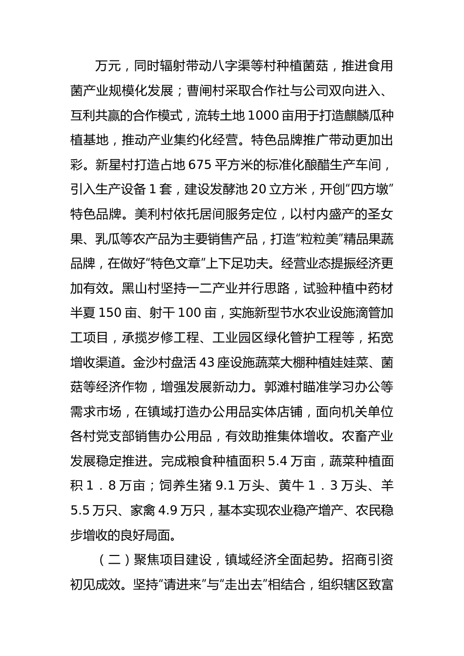 报送2023年上半年工作总结暨下半年工作思路的报告.docx_第2页