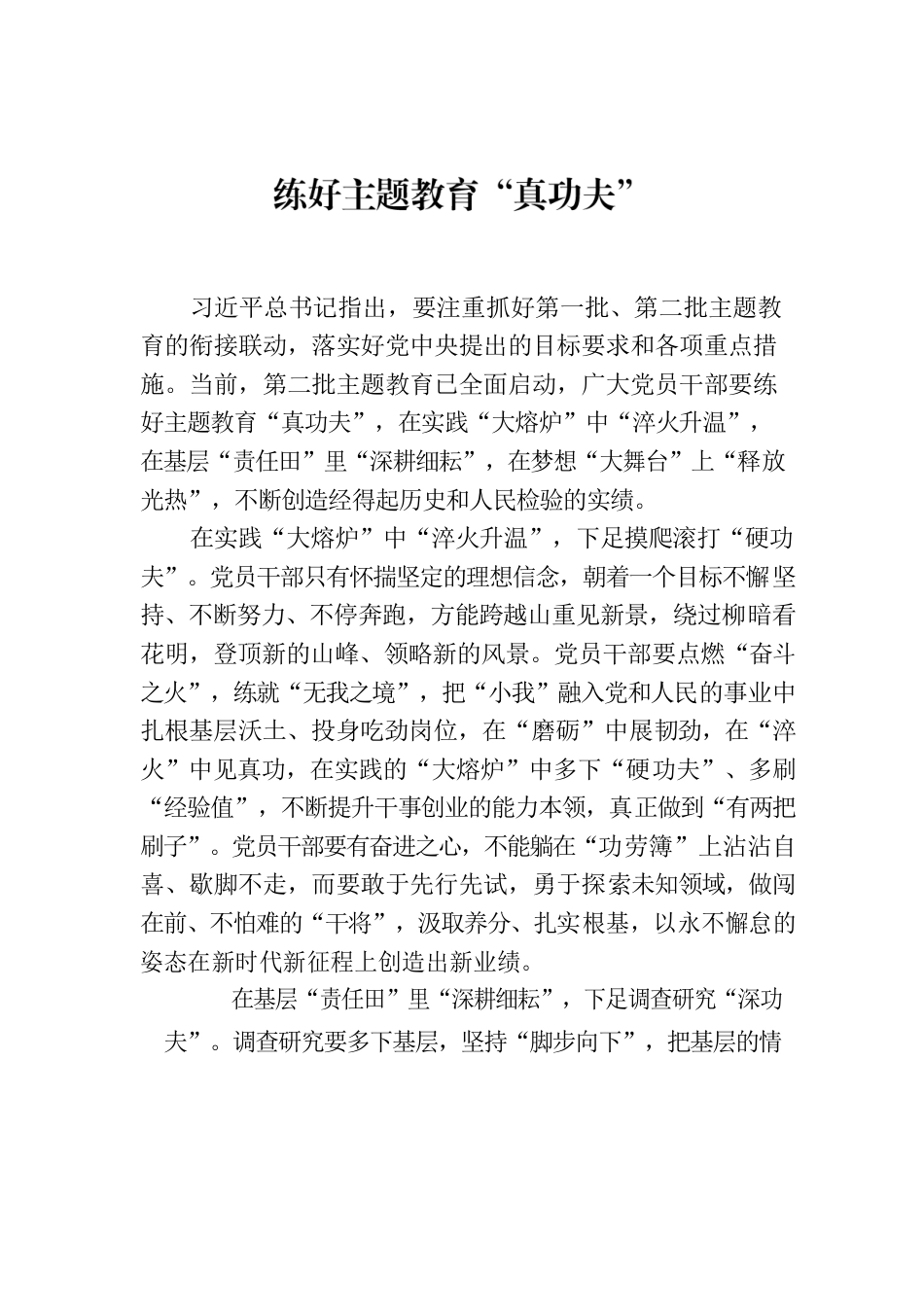 练好主题教育“真功夫”.docx_第1页