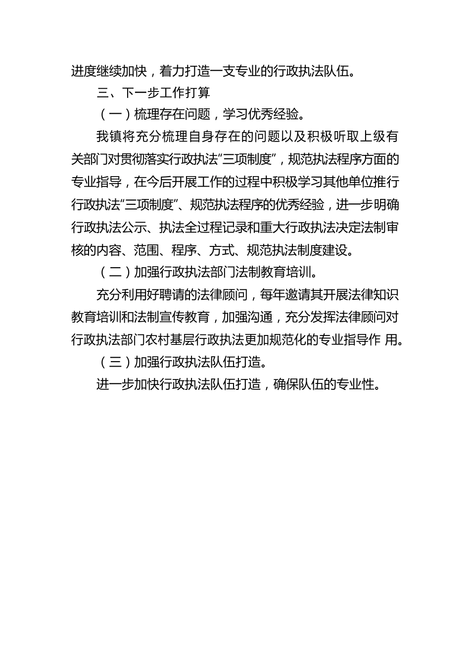 XX市XX区XX镇人民政府2022年规范行政执法总体情况报告（20230115）.docx_第3页