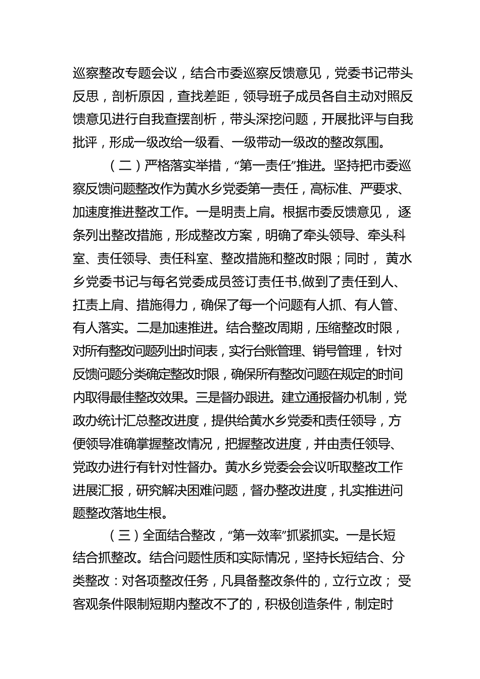 黄水乡关于落实市委巡察“回头看”反馈意见整改情况的报告.docx_第2页