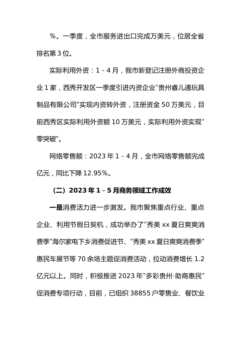 市商务局2023年上半年工作总结.docx_第3页