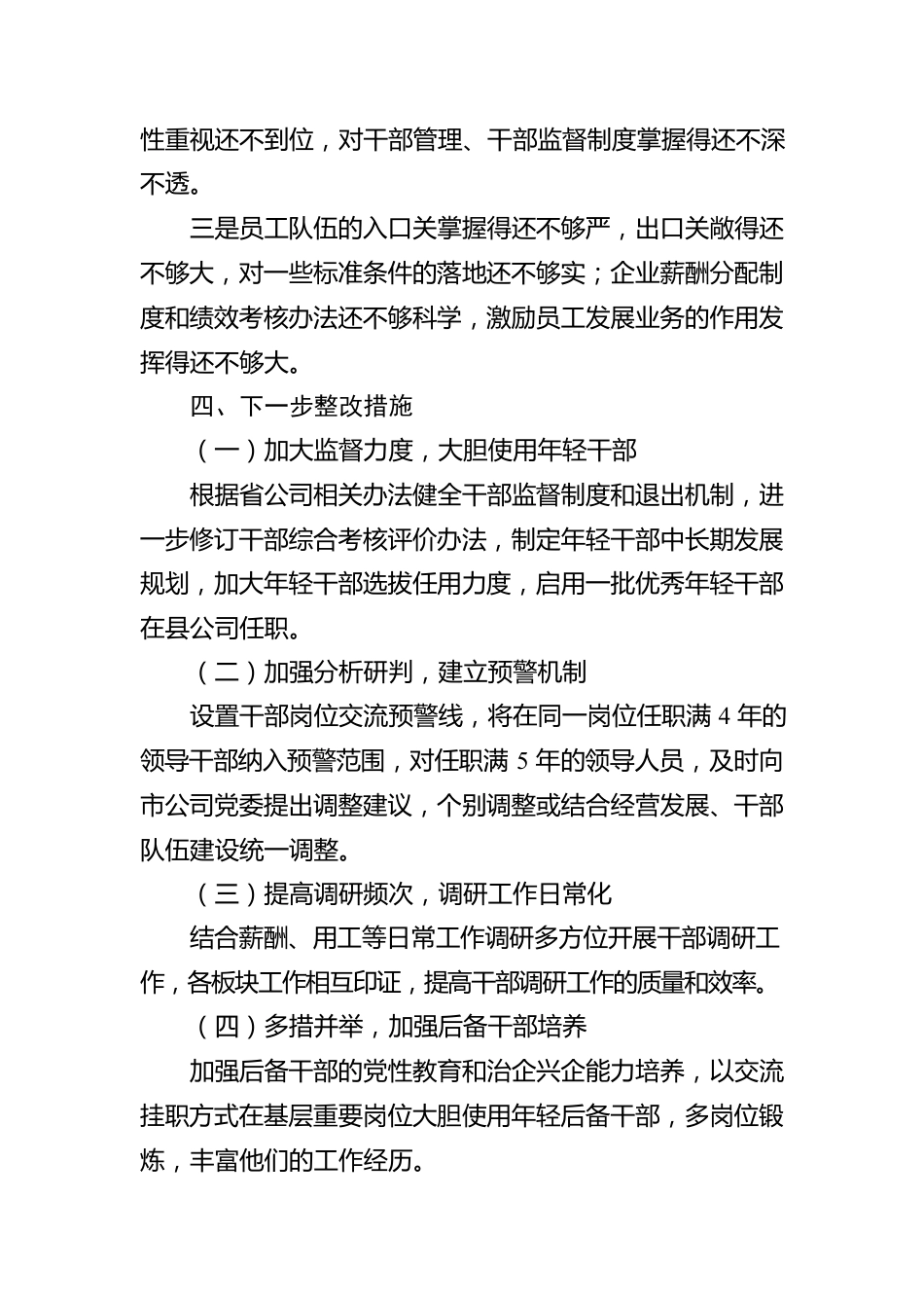 国有企业关于选人用人及人力资源工作的总结报告.docx_第3页