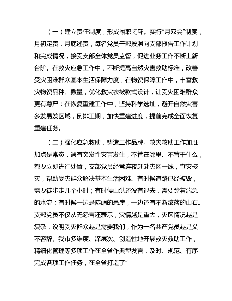 市应急管理系统近年来党支部建设情况总结汇报.docx_第3页