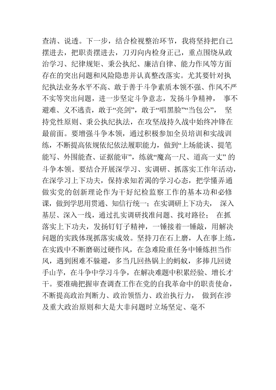 年轻纪检监察干部在纪检监察干部队伍教育整顿学习交流会上的研讨发言材料.docx_第3页