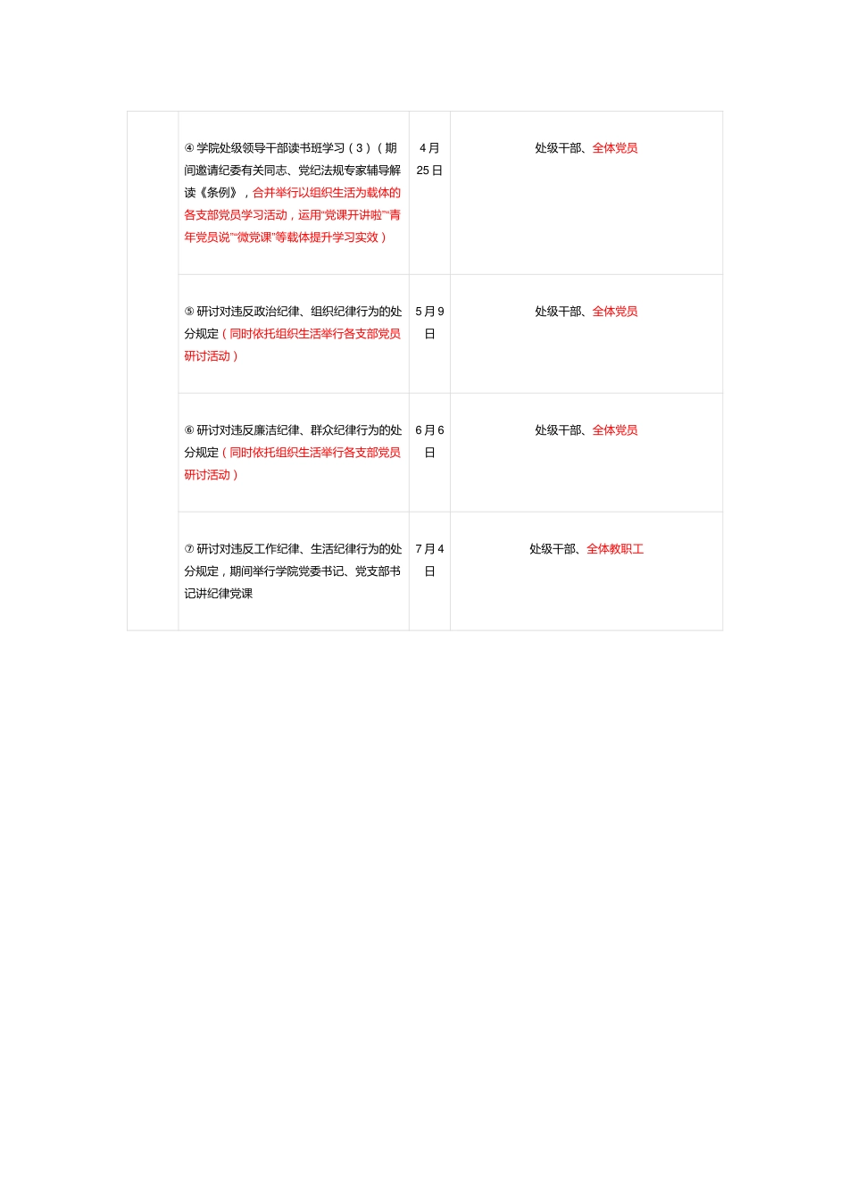 高校党纪学习教育实施方案计划表.docx_第2页