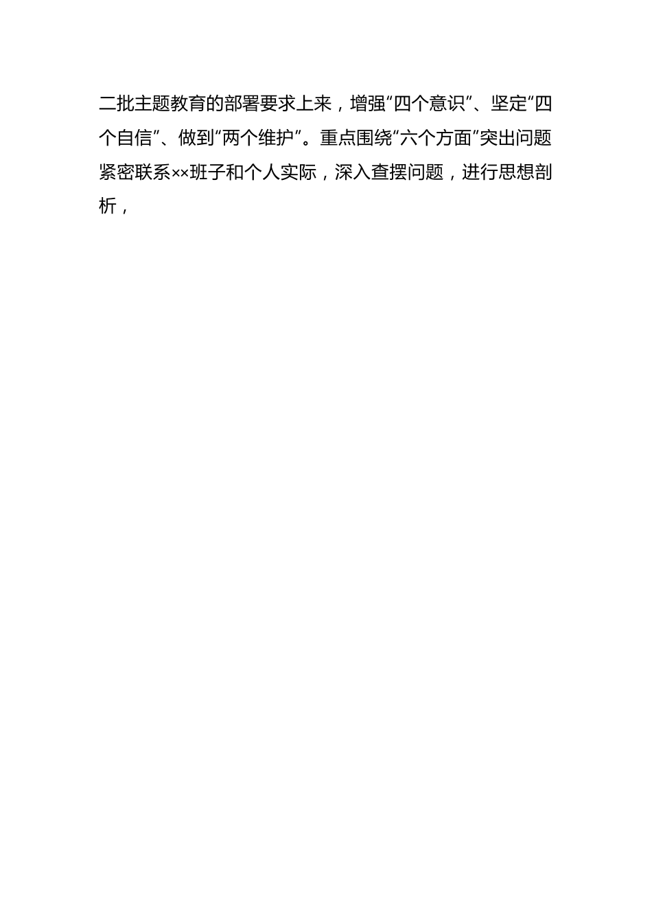 2023年主题教育专题民主生活会召开情况报告.docx_第2页