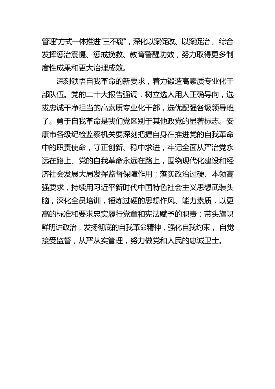 市委常委、市纪委书记、市监委主任：以党的二十大精神引领安康纪检监察工作高质量发展（20221111）.docx_第3页