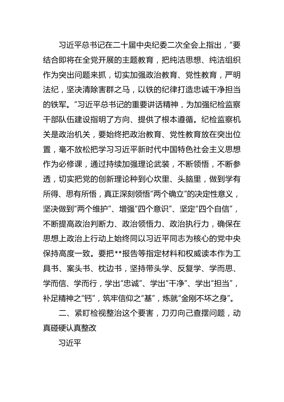 纪检监察干部队伍教育整顿的研讨发言稿.docx_第3页