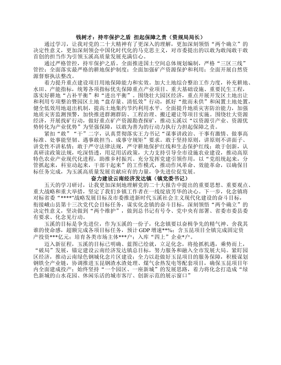 领导干部学习贯彻研讨班学员发言汇编（5篇）.docx_第3页