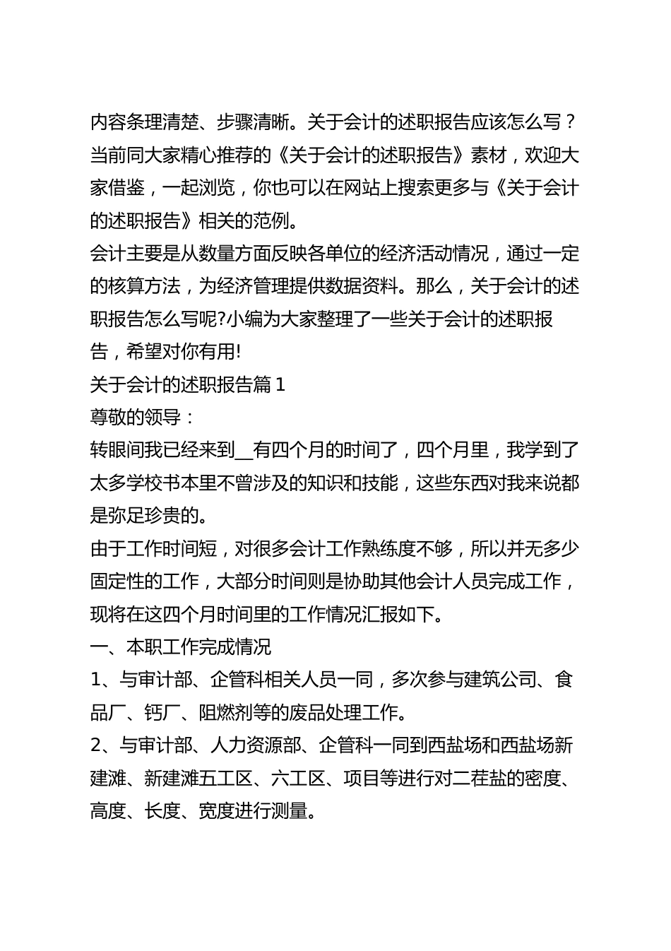 关于会计的述职报告.docx_第2页