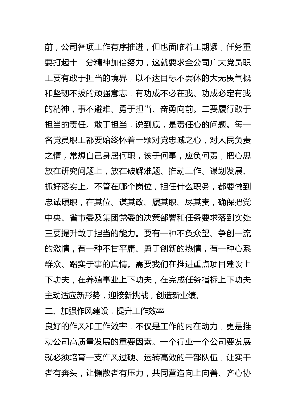 关于2023年第二季度公司党风廉政约谈会讲话提纲.docx_第3页