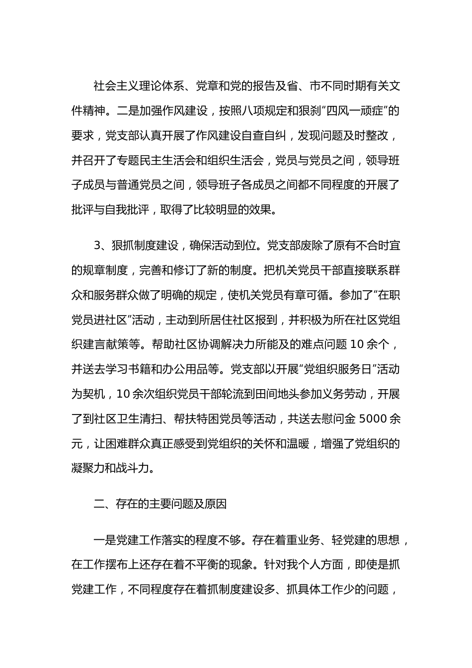 （4篇）党支部自评报告范文.docx_第3页