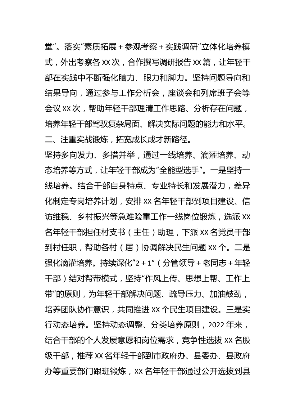 干部队伍建设经验总结交流材料.docx_第3页