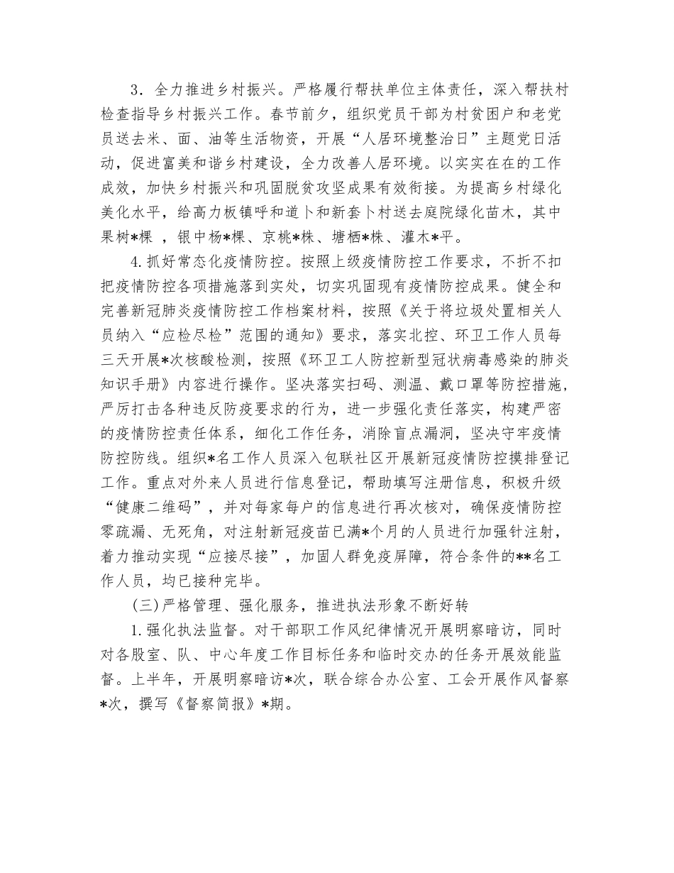 城管理综合行政执法局上半年工作总结和下半年工作计划.docx_第3页