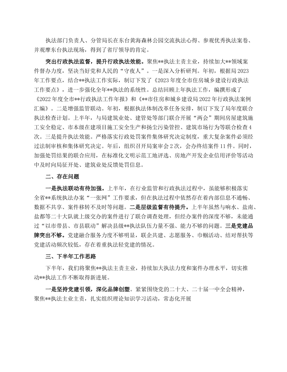 行政执法支队2023年上半年工作总结.docx_第2页