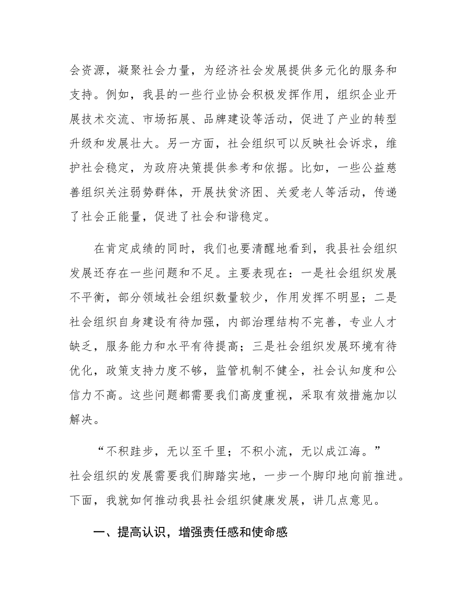 在全县社会组织负责人座谈会上的讲话.docx_第2页