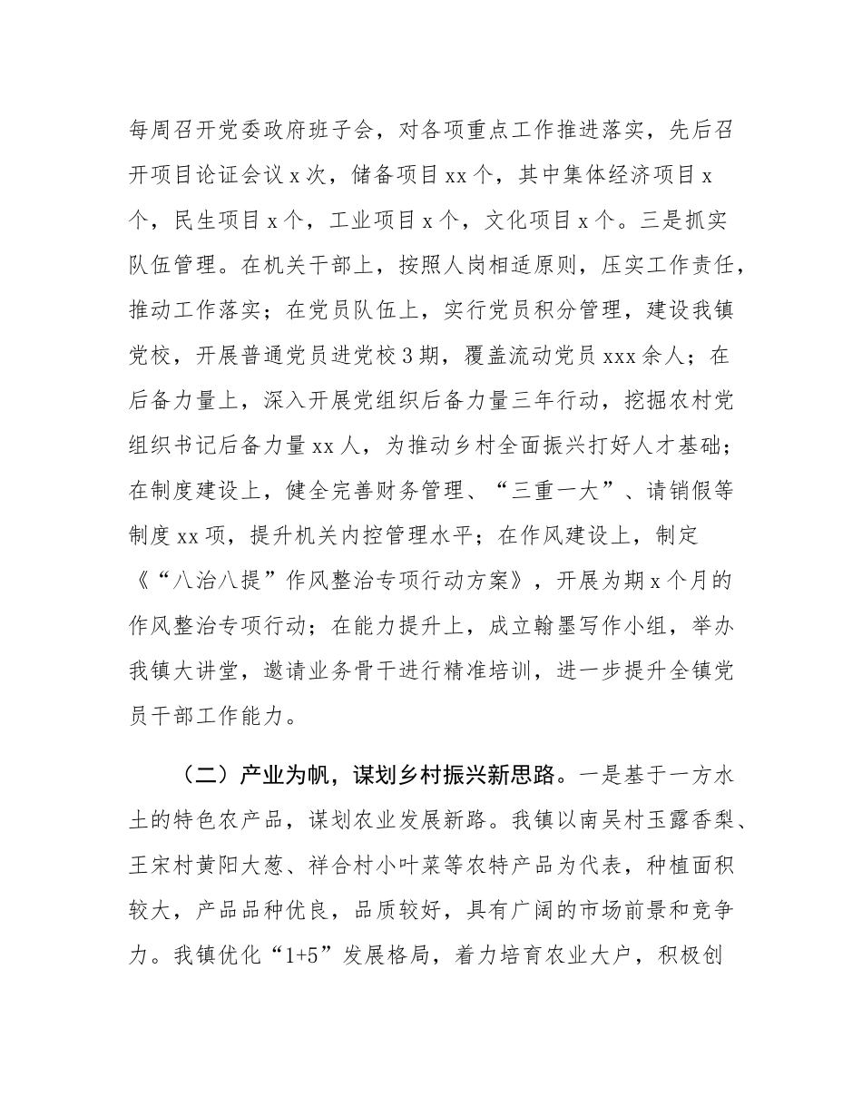 乡镇2024年度推动乡村全面振兴工作总结.docx_第2页