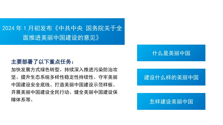 学习贯彻党的二十届三中全会精神党课讲稿PPT：聚焦建设美丽中国 加快推进人与自然和谐共生的现代化.pptx_第3页