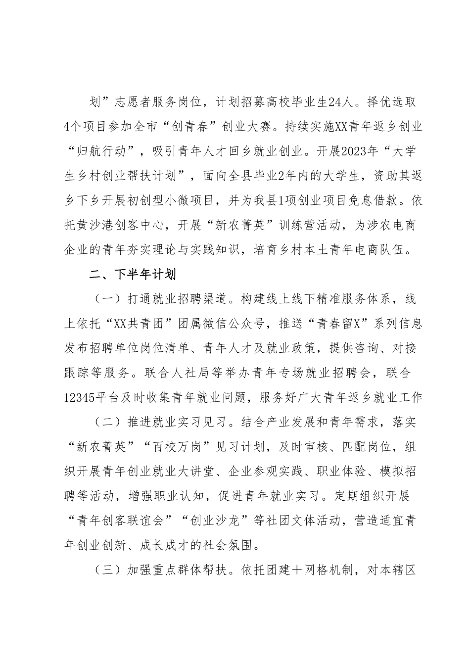 团县委乡村振兴（富民增收）工作计划总结.docx_第3页