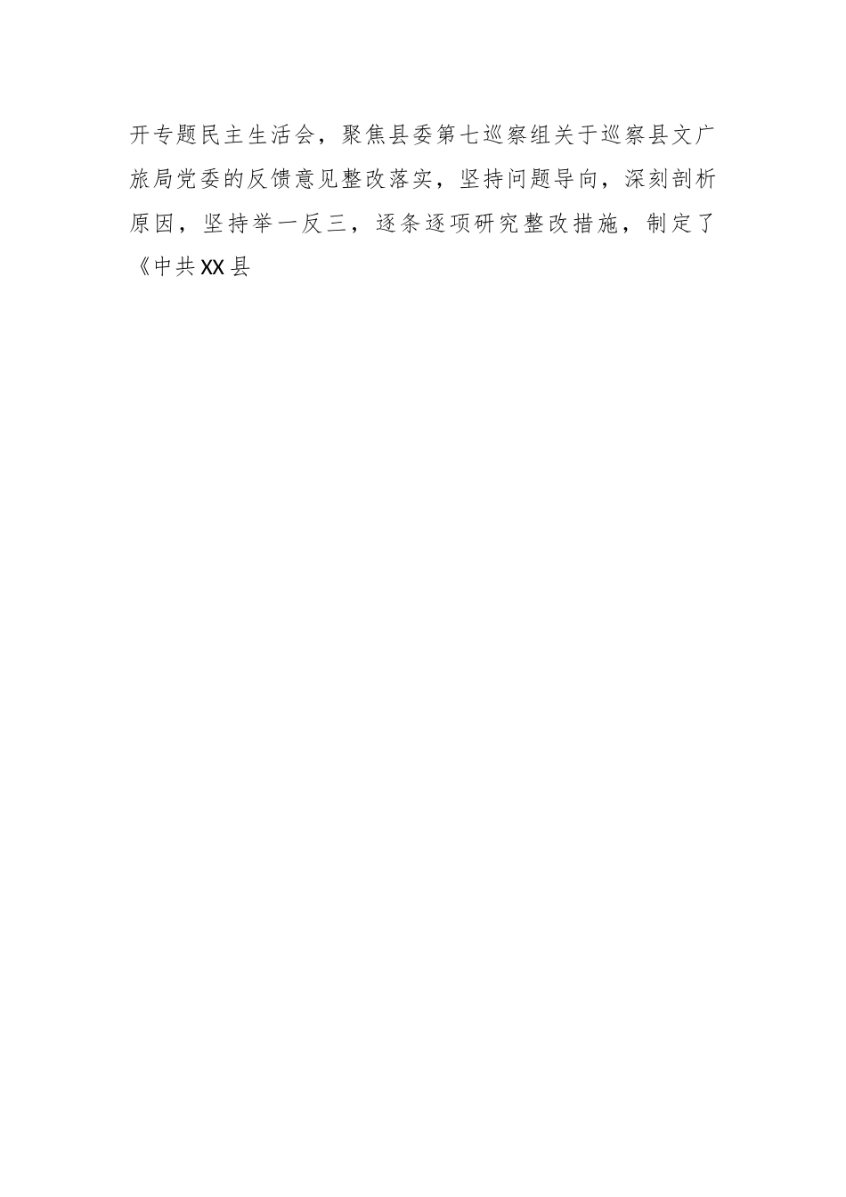 关于县文化广播电视和旅游局关于集中整改进展情况的报告.docx_第2页