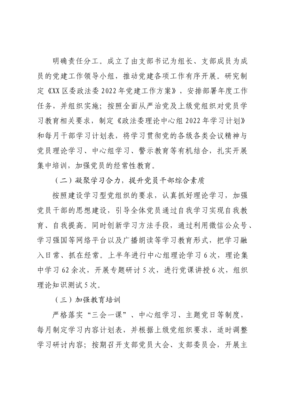 2022年政法委党支部党建工作总结.doc_第2页