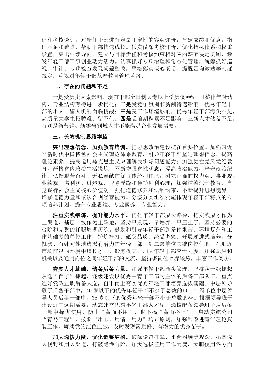 某国企优秀年轻干部队伍建设调研报告范文.docx_第2页