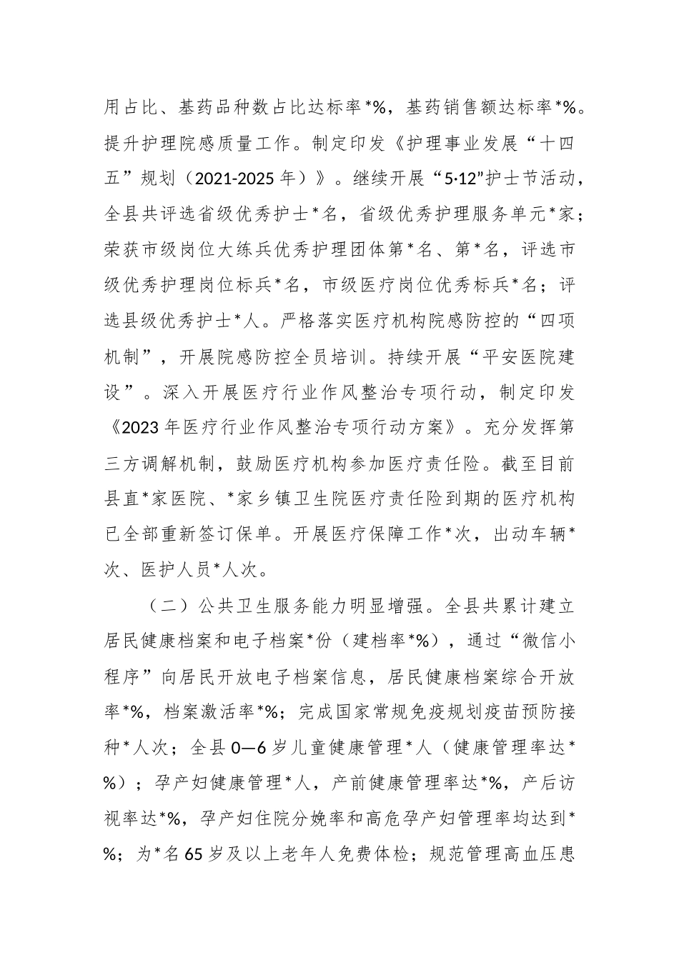 2023年卫生健康局上半年工作情况总结.docx_第3页