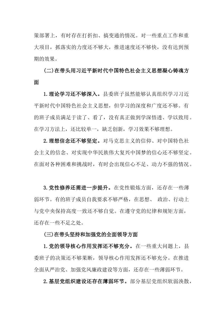 2025年民主生活会对照检查材料4860字范文.docx_第2页