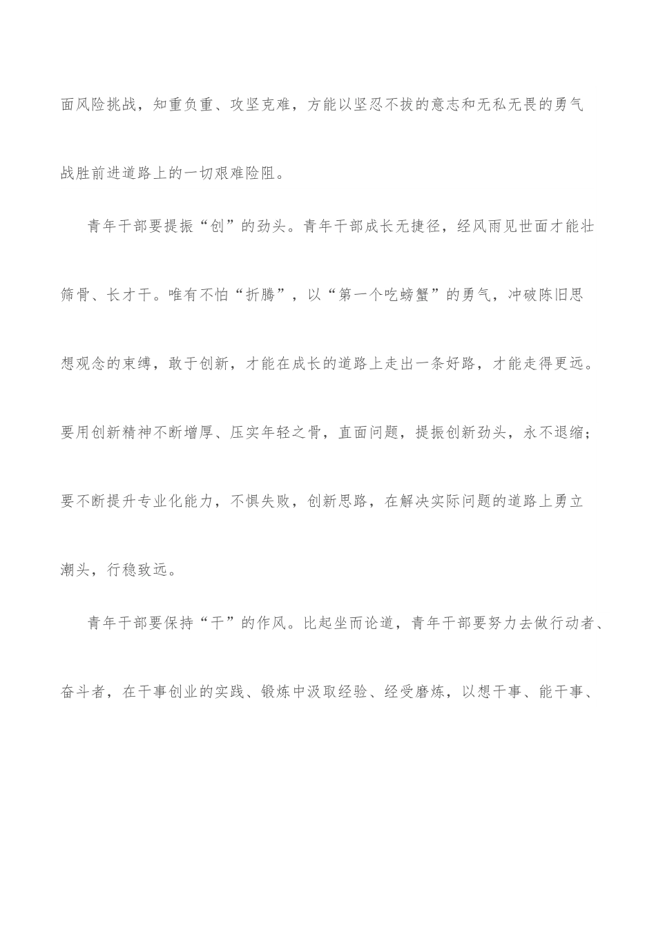 在纪检监察系统优秀青年干部座谈会上的发言：用“闯创干”的劲头书写人生华章.docx_第2页