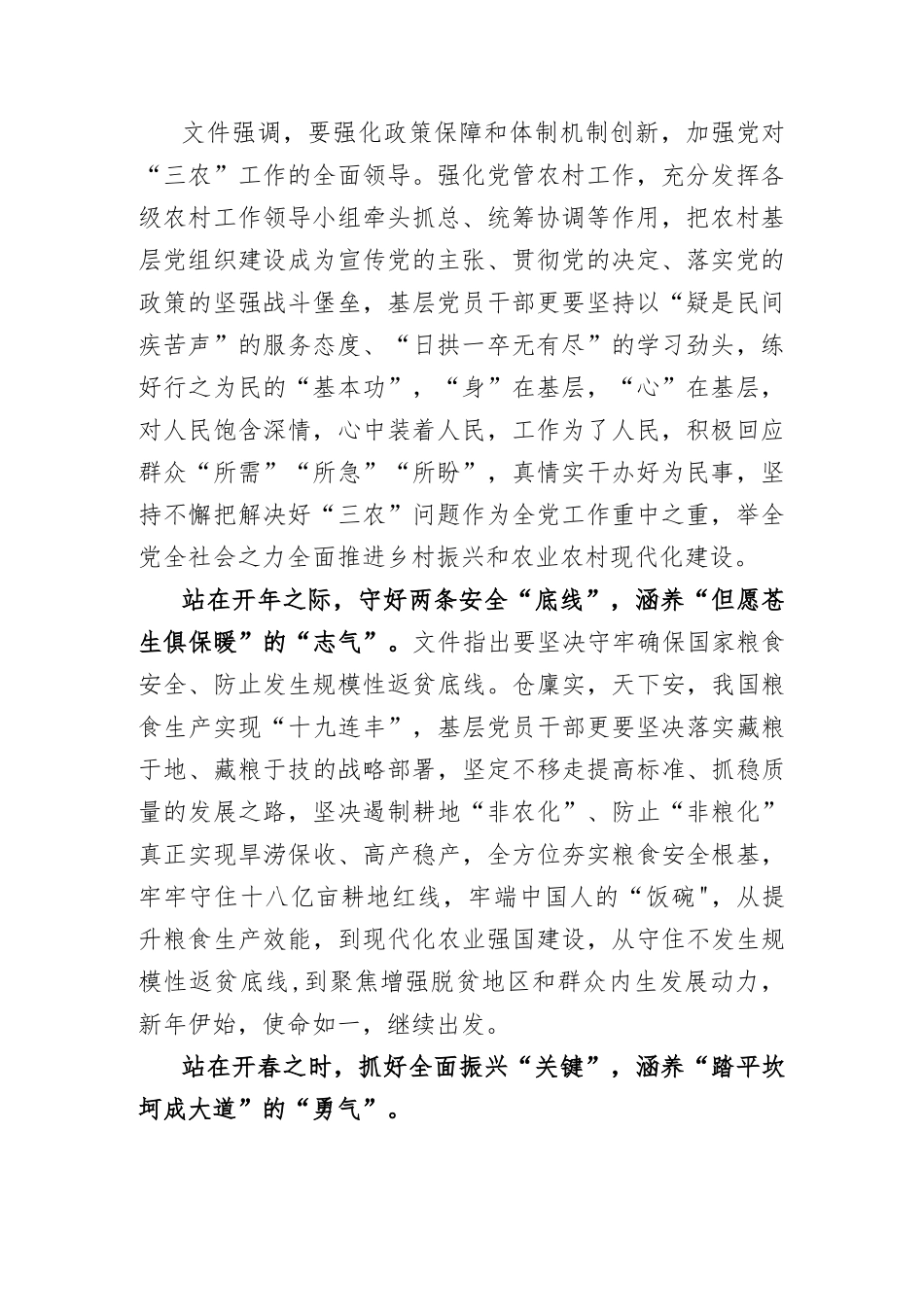 【研讨发言】学习贯彻2023年中央一号文件心得体会.docx_第2页